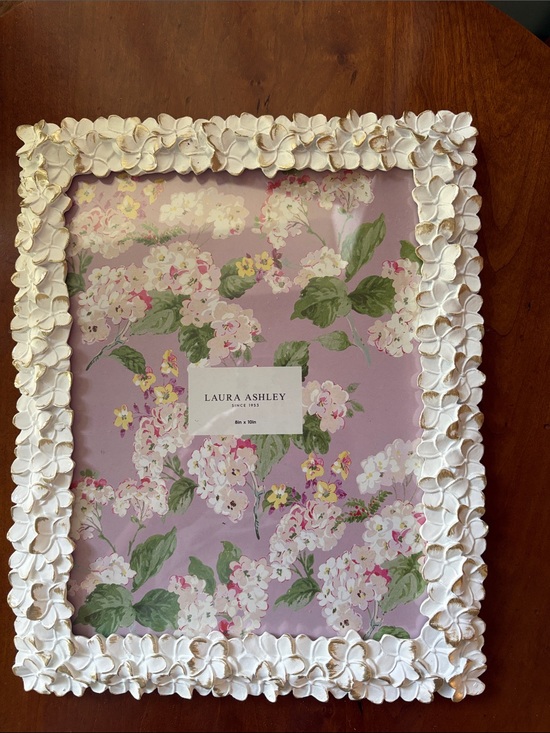 Laura Ashley Other - Laura Ashley White Floral Picture Frame